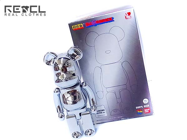 実際に弊社で買取させて頂いたBE@RBRICK/ベアブリック　CHROME ver.　200％ クロムシルバー