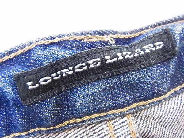 実際に弊社で買取させて頂いたLOUNGE LIZARD/ラウンジリザード ダメージデニム インディゴ/1の画像 2枚目