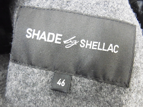 実際に弊社で買取させて頂いたSHELLAC/シェラック ウール混フード付きダッフルコート 灰/46の画像 2枚目