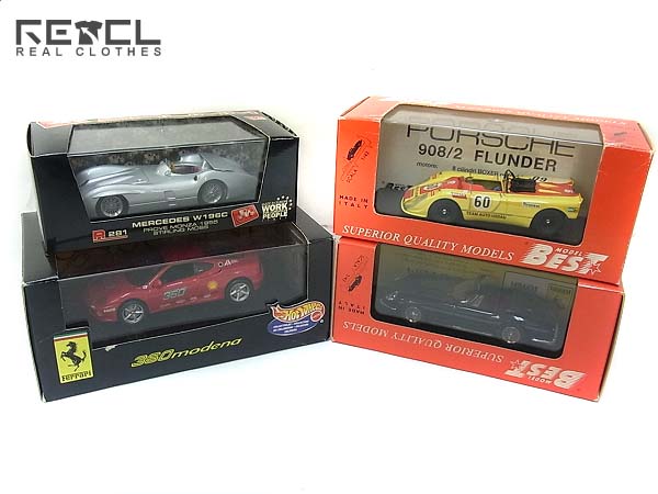 実際に弊社で買取させて頂いたHOT WHEELS他 1/43 フェラーリ/レーシングカー等 4点セット