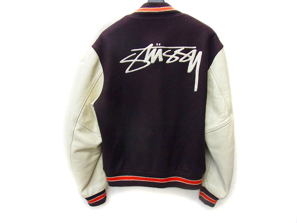 STUSSY/ステューシー BURLY GEAR ワッペン付きスタジャン Lの買取実績 - ブランド買取専門店リアクロ