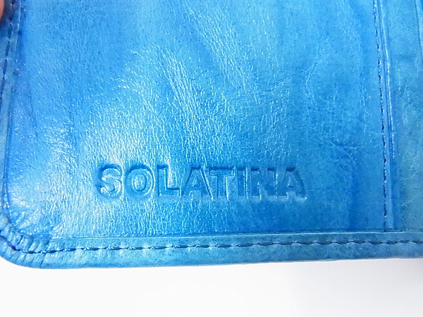 実際に弊社で買取させて頂いたSOLATINA/ソラチナ 2つ折りウォレット ブルー系/SW-37151の画像 6枚目