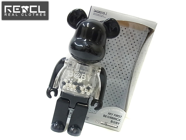 実際に弊社で買取させて頂いたBE@RBRICK/ベアブリック 千秋 MY FIRST B@BY BLACK&SILVER 400%