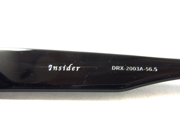 実際に弊社で買取させて頂いたDITA/ディータ INSIDER サングラス スクエア 黒/DRX-2003Aの画像 4枚目