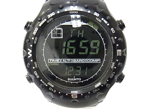 実際に弊社で買取させて頂いたSUUNTO/スント X-LANDER Military クオーツ腕時計 ブラックの画像 5枚目