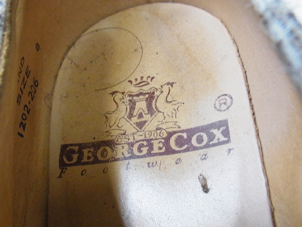 実際に弊社で買取させて頂いたGEORGE COX/ジョージコックス ラバーソール レオパード 8961/8の画像 6枚目