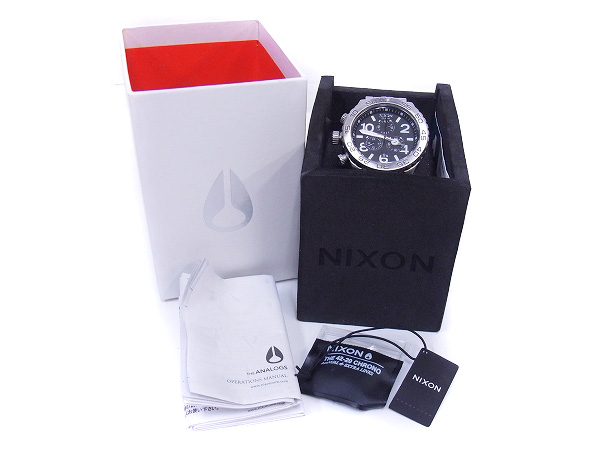 実際に弊社で買取させて頂いたNIXNIXON/ニクソン THE42-20 CHRONO/A037-000 クロノグラフの画像 7枚目