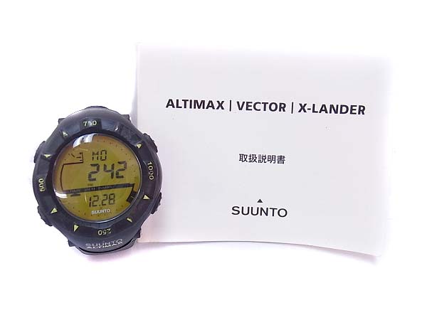 実際に弊社で買取させて頂いたSUUNTO/スント アルティマックス 電池式 ブラック SS004787110の画像 7枚目