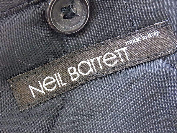 実際に弊社で買取させて頂いたNEIL BARRETT/ニールバレット ウール混ナイロンダッフルコートSの画像 2枚目