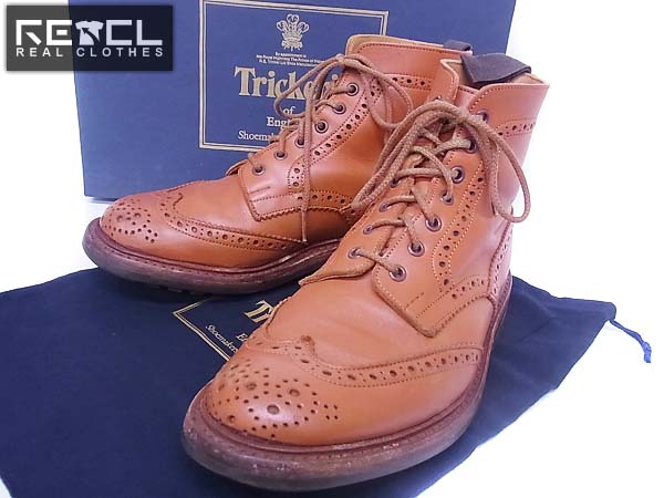 実際に弊社で買取させて頂いたTrickers/トリッカーズ ウィングチップブーツ ブラウン2508/7