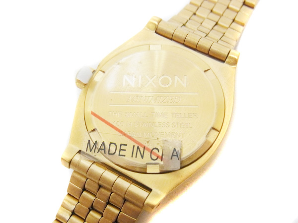 実際に弊社で買取させて頂いたNIXON/ニクソン タイムテラー レディース 腕時計/A399-1520の画像 4枚目