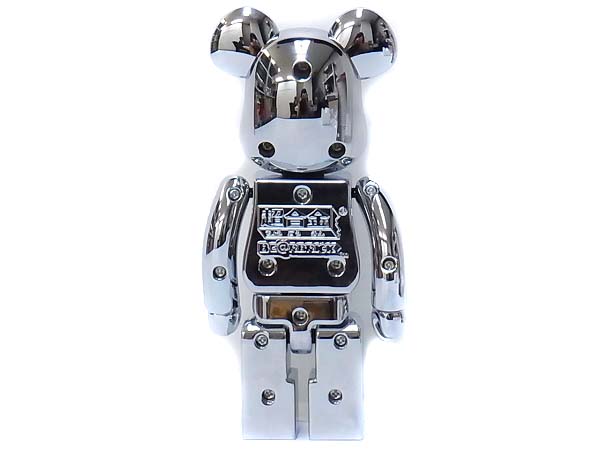 実際に弊社で買取させて頂いたBE@RBRICK/ベアブリック　CHROME ver.　200％ クロムシルバーの画像 2枚目