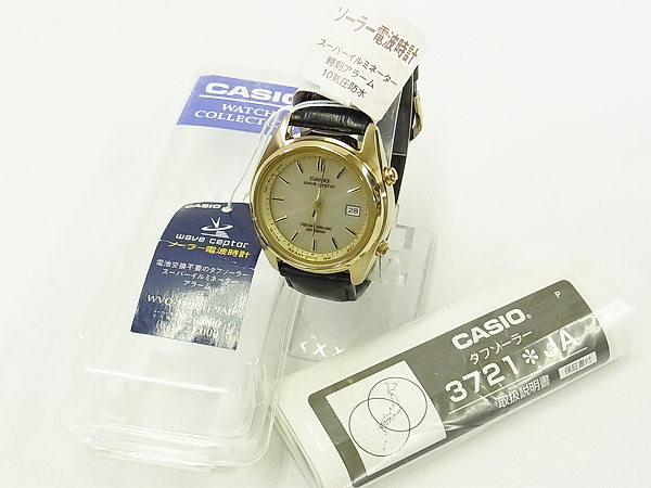 未使用 カシオ WAVE CEPTOR ソーラー 腕時計 WVQ-110GLJ-9AJFの買取