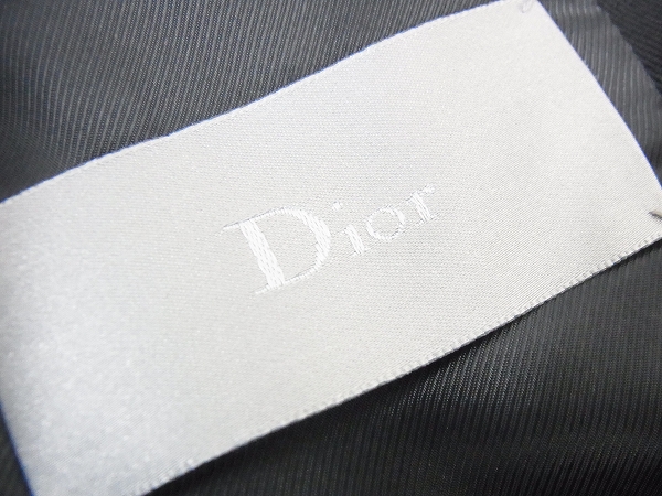 実際に弊社で買取させて頂いたDIOR HOMME/ディオールオム JUSTICE コットンジャケット 黒/46の画像 2枚目