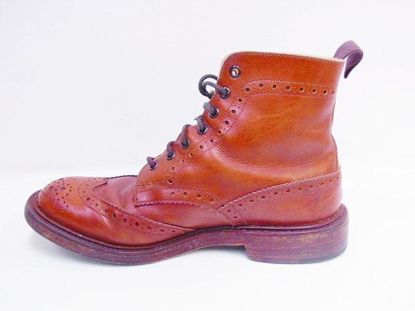 実際に弊社で買取させて頂いたTricker's/トリッカーズ カントリーブーツ ブラウン/M2508/7.5の画像 4枚目