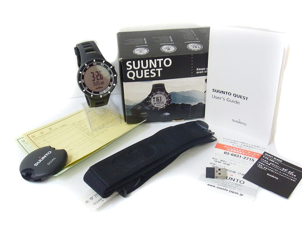 実際に弊社で買取させて頂いたSUUNTO/スント クエスト ランニングパック/スポーツウォッチ 黒の画像 5枚目