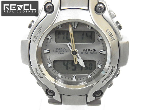 実際に弊社で買取させて頂いたG-SHOCK/Gショック MR-G デジアナコンビ チタン/MRG-130T-8A