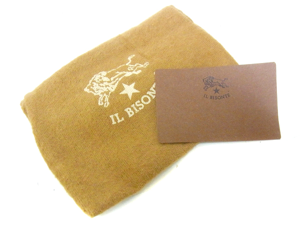 実際に弊社で買取させて頂いたIL BISONTE/イルビゾンテ 三つ折り財布 ウォレット オレンジの画像 8枚目