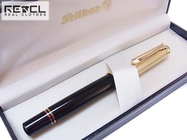 実際に弊社で買取させて頂いたPelikan/ペリカン ボールペン ローラーボール　925 金×黒