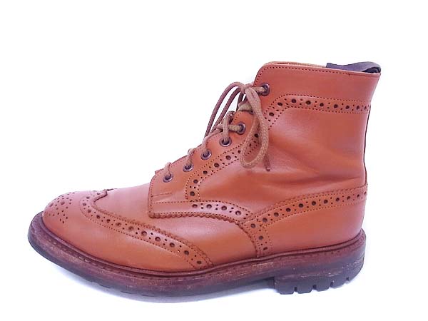 実際に弊社で買取させて頂いたTrickers/トリッカーズ ウィングチップブーツ ブラウン2508/7の画像 1枚目