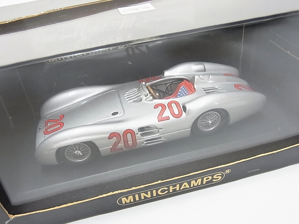 実際に弊社で買取させて頂いたミニチャンプス1/43 ベンツ 300 SLR/w 196 GP France 2点セットの画像 1枚目