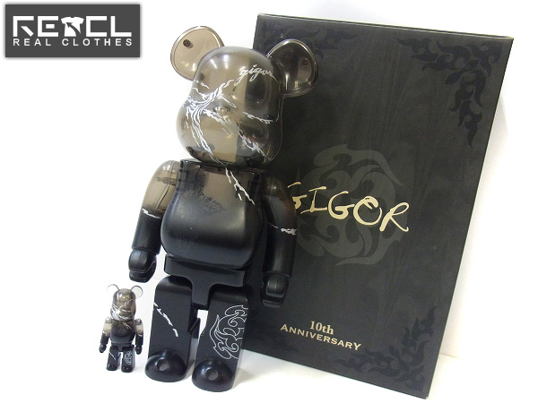 実際に弊社で買取させて頂いたBE@RBRICK/ベアブリック GIGOR/ジゴロ 10周年記念 100％ 400％