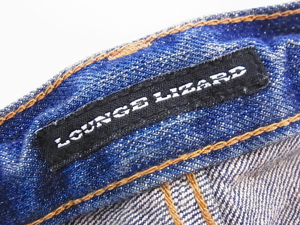 実際に弊社で買取させて頂いたLOUNGE LIZARD/ラウンジリザード ダメージスキニーデニム/1の画像 2枚目