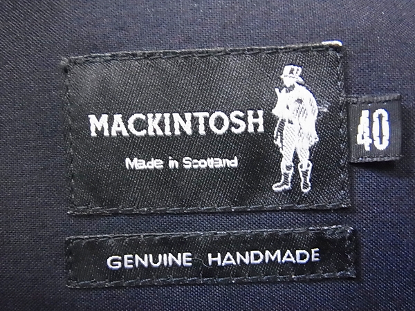 実際に弊社で買取させて頂いたMACKINTOSH/マッキントッシュ ウールステンカラーコート/BLK/40の画像 2枚目