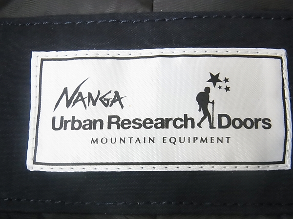 実際に弊社で買取させて頂いた[未使用]URBAN RESEARCH DOORS×NANGA別注 ダウンコート 紺/38の画像 3枚目