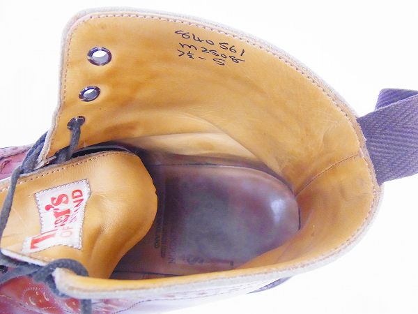 実際に弊社で買取させて頂いたTricker's/トリッカーズ カントリーブーツ ブラウン/M2508/7.5の画像 5枚目