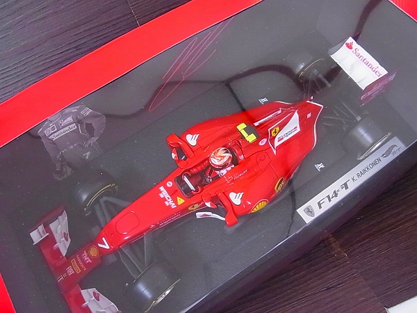 実際に弊社で買取させて頂いた未使用/Hot Wheels フェラーリ F14T 2014 K.ライコネン 1/18の画像 1枚目