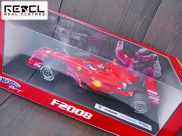 実際に弊社で買取させて頂いた[未使用]ホットウィール フェラーリ F2008 K.Raikkonen 1/18