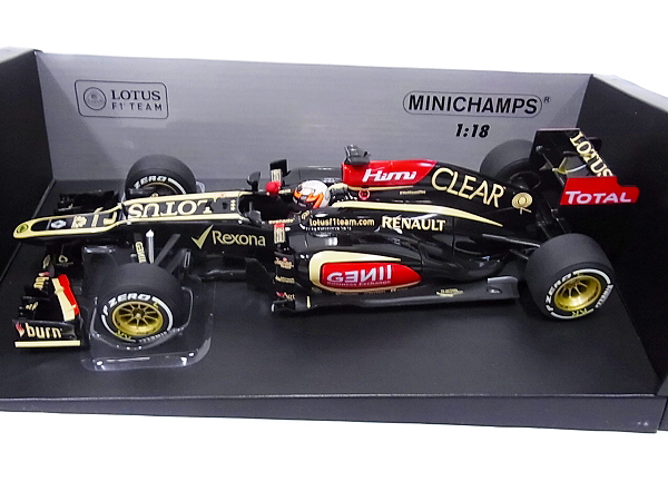 実際に弊社で買取させて頂いたMINICHAMPS  Renault2 E21 AustraliaGP 2013 K.ライコネン 1/18の画像 1枚目