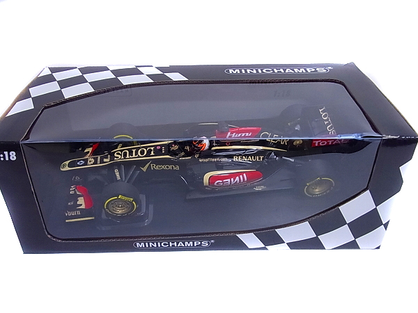 実際に弊社で買取させて頂いたミニチャンプス Showcar 2013 K.ライコネン Lotus F1 1/18の画像 4枚目