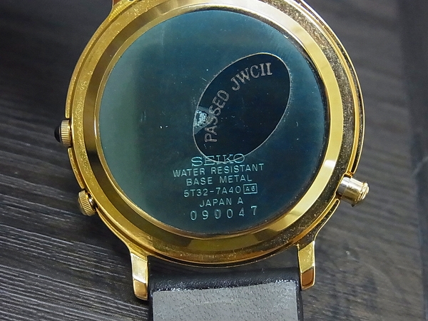 SEIKO/セイコー クォーツ アラーム機能付 腕時計 5T32-7A40の買取実績 - ブランド買取専門店リアクロ