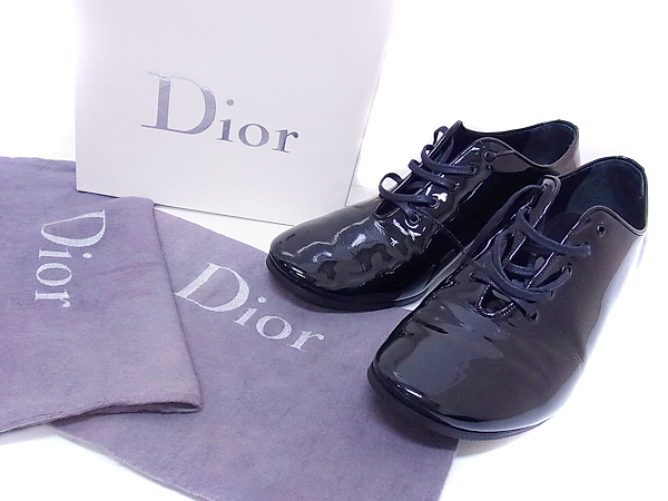 実際に弊社で買取させて頂いたDior Homme 07SS タンゴヒールパテントレザーシューズ 黒/42の画像 8枚目