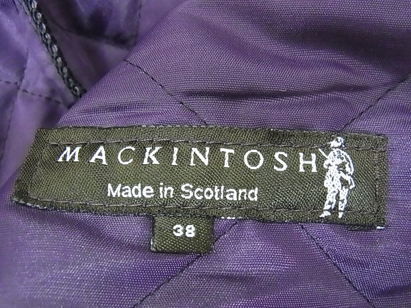 実際に弊社で買取させて頂いたMACKINTOSH/マッキントッシュ キルティングジャケット/38の画像 3枚目