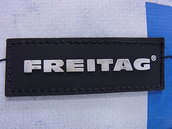 実際に弊社で買取させて頂いたFREITAG フライターグ F42 SURFSIDE 6 ショルダーバック 青白の画像 4枚目