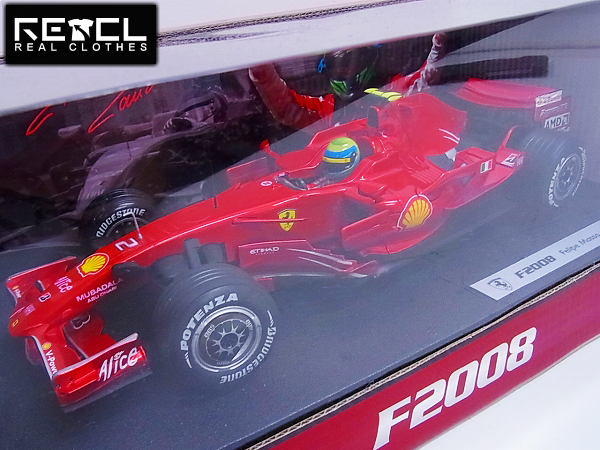 実際に弊社で買取させて頂いた【未使用】ホットウィール F2008 F.マッサ フェラーリ 1/18