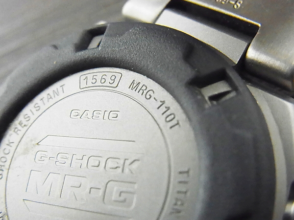 実際に弊社で買取させて頂いたG-SHOCK/Gショック MR-G フルメタル/チタンモデル MRG-110T-8の画像 5枚目