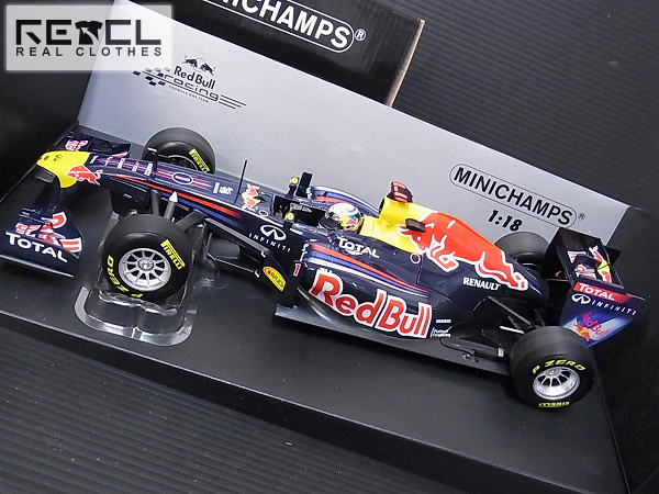 実際に弊社で買取させて頂いたMINICHAMPS RacingRENAULT/RB7 S.Vettel/ベッテル 2011 1/18