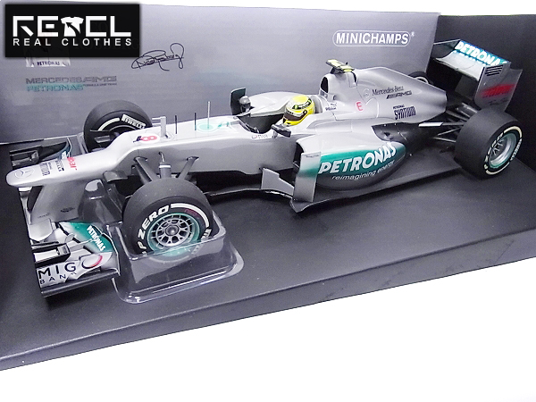 実際に弊社で買取させて頂いたMINICHAMPS メルセデスAMG W03 Chinese GP N.ロズベルグ 1/18