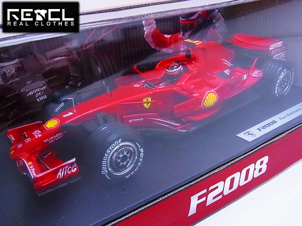 実際に弊社で買取させて頂いた【未使用】ホットウィール F2008 K.ライコネン フェラーリ 1/18