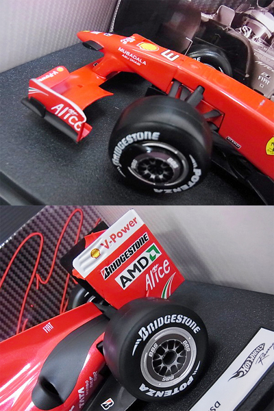 実際に弊社で買取させて頂いたHot Wheels FERRARI/フェラーリ　F60　F.Massa/マッサ 1/18の画像 4枚目