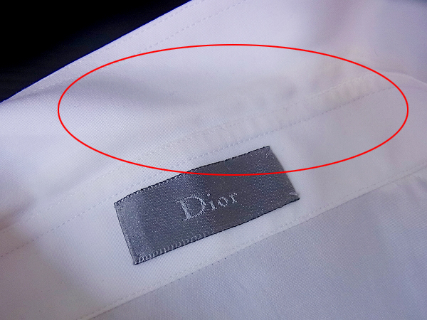 実際に弊社で買取させて頂いたDIOR HOMME/ディオールオム 長袖/無地 ミリタリーシャツ 38の画像 9枚目