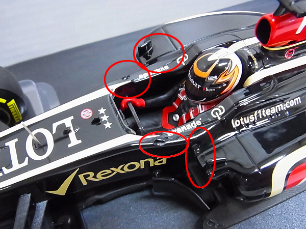 実際に弊社で買取させて頂いたミニチャンプス Showcar 2013 K.ライコネン Lotus F1 1/18の画像 2枚目