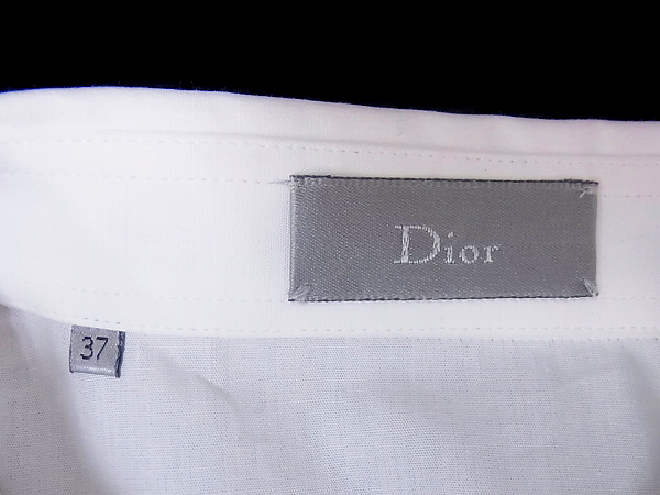 実際に弊社で買取させて頂いたDIOR HOMME/ディオールオム Bee刺繍 長袖無地シャツ 37の画像 2枚目