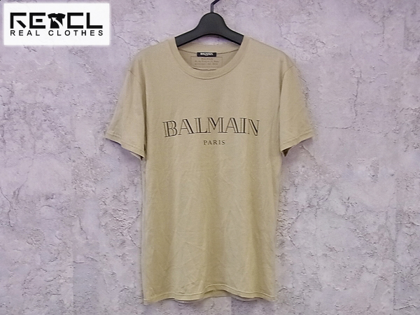 実際に弊社で買取させて頂いたBALMAIN Paris/バルマンパリ 丸首/ロゴ入り半袖Tシャツ XS