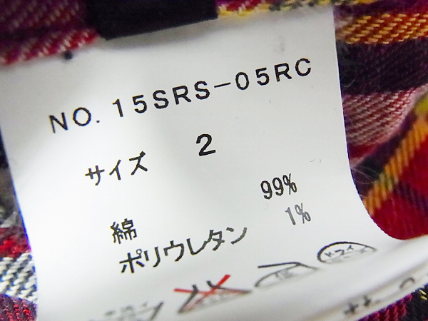 実際に弊社で買取させて頂いたroar×R&Co. 別注 二丁拳銃スワロ チェックシャツ/15SRS/2の画像 5枚目