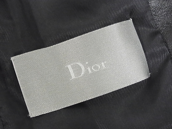 実際に弊社で買取させて頂いたDior Homme[70万↑]エディ期 バイカーレザージャケット 07SS/44の画像 2枚目